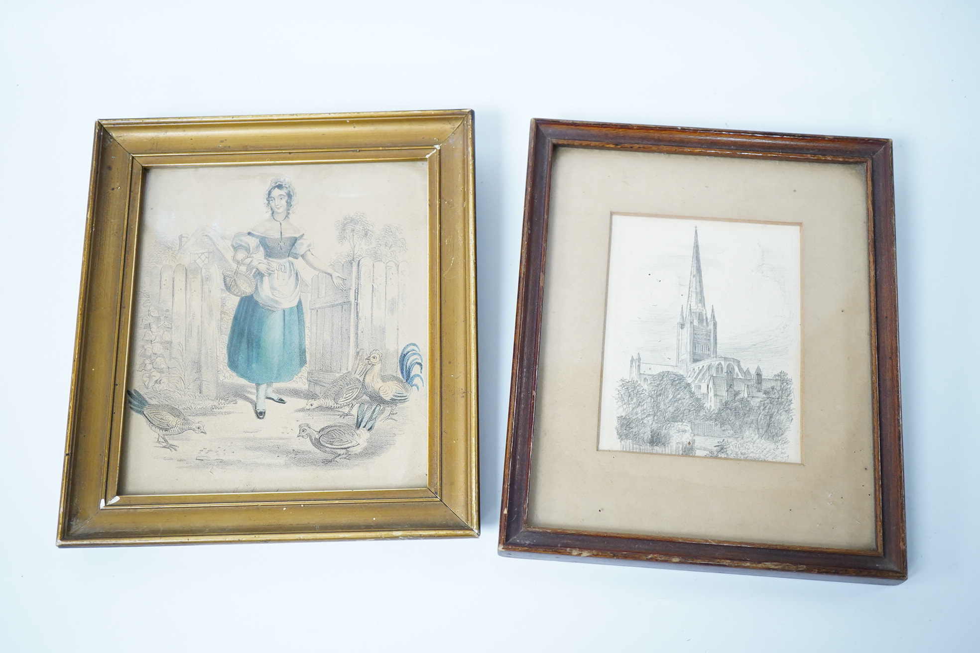 A small group of various collectables including an Edwardian oil on canvas board, study of a dog, a 19th century woolwork, cast iron bottle opener in the form of a parrot and an Art Deco bookend surmounted with a cat